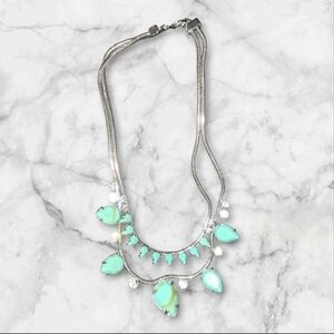 Nwt nOir Silver and Teal Necklace